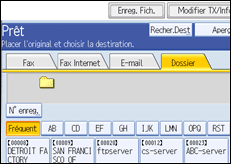 Illustration de l'écran du panneau de commande