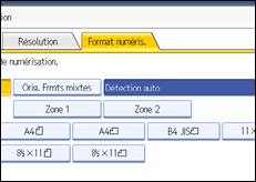 Illustration de l'écran du panneau de commande