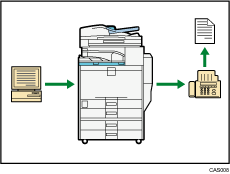 Illustration de l'envoi de fax sans papier