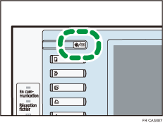 Illustration de la touche Compteur/Outils utilisateur