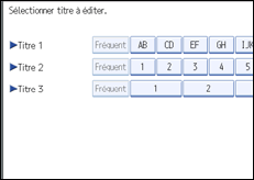 Illustration de l'écran du panneau de commande