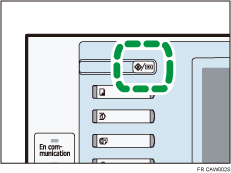 Illustration de la touche Compteur/Outils utilisateur