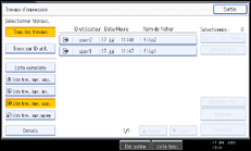Illustration de l'écran du panneau de commande