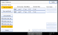 Illustration de l'écran du panneau de commande