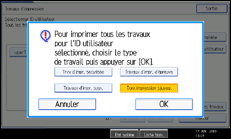 Illustration de l'écran du panneau de commande