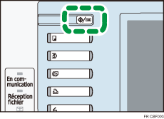 Illustration de la touche Compteur/Outils utilisateur