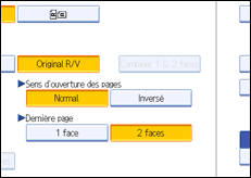 Illustration de l'écran du panneau de commande