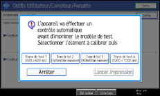 Illustration de l'écran du panneau de commande