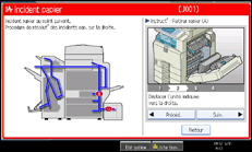 Illustration de l'écran du panneau de commande