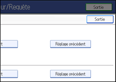 Illustration de l'écran du panneau de commande