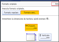 Illustrazione schermata pannello di controllo