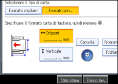 Illustrazione schermata pannello di controllo