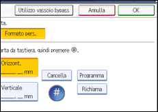 Illustrazione schermata pannello di controllo