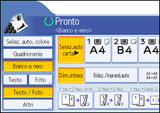 Illustrazione schermata pannello di controllo