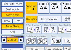 Illustrazione schermata pannello di controllo