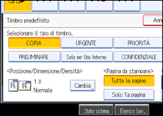 Illustrazione schermata pannello di controllo