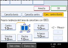 Illustrazione schermata pannello di controllo