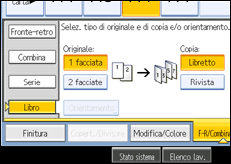 Illustrazione schermata pannello di controllo