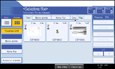Illustrazione schermata pannello di controllo