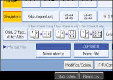 Illustrazione schermata pannello di controllo