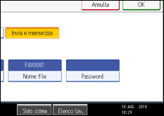 Illustrazione schermata pannello di controllo