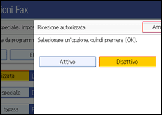 Illustrazione schermata pannello di controllo