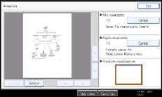 Illustrazione schermata pannello di controllo