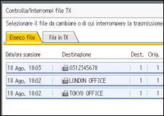 Illustrazione schermata pannello di controllo