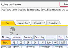 Illustrazione schermata pannello di controllo