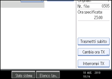 Illustrazione schermata pannello di controllo