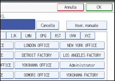 Illustrazione schermata pannello di controllo