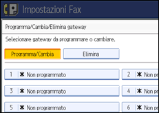 Illustrazione schermata pannello di controllo