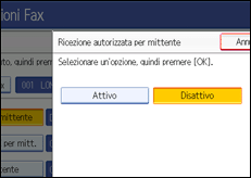 Illustrazione schermata pannello di controllo
