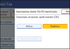 Illustrazione schermata pannello di controllo