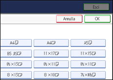 Illustrazione schermata pannello di controllo