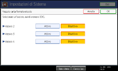 Illustrazione schermata pannello di controllo