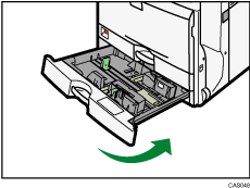 Illustrazione del vassoio carta formato piccolo