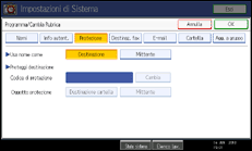 Illustrazione schermata pannello di controllo