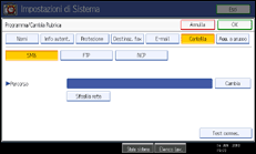 Illustrazione schermata pannello di controllo