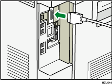 Illustrazione collegamento del cavo di interfaccia IEEE 1284