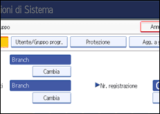 Illustrazione schermata pannello di controllo
