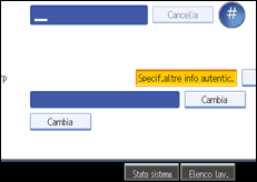 Illustrazione schermata pannello di controllo