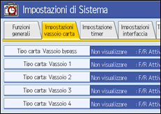 Illustrazione schermata pannello di controllo