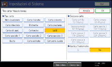 Illustrazione schermata pannello di controllo
