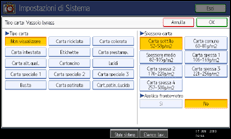 Illustrazione schermata pannello di controllo