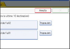 Illustrazione schermata pannello di controllo