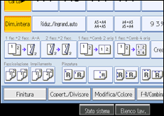 Illustrazione schermata pannello di controllo