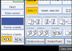 Ilustracja ekranu panela operacyjnego