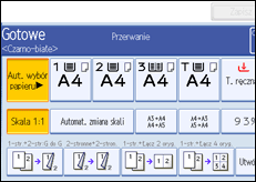 Ilustracja ekranu panela operacyjnego