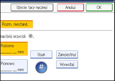 Ilustracja ekranu panela operacyjnego